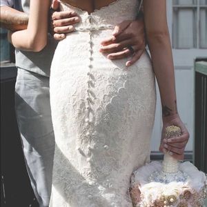 strapless wedding dress